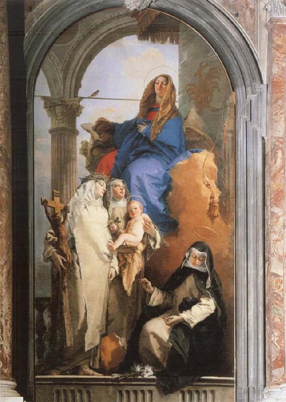 Giovanni Battista Tiepolo Pala delle Tre Sante France oil painting art